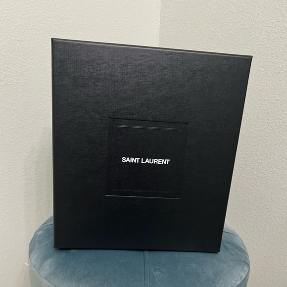 Saint Laurent Opyum Sandals in Patent Leather with Gold-tone Heel - Picture 5 of 6